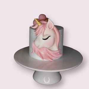 Baby 2D Unicorn Edible fondant Cake Topper