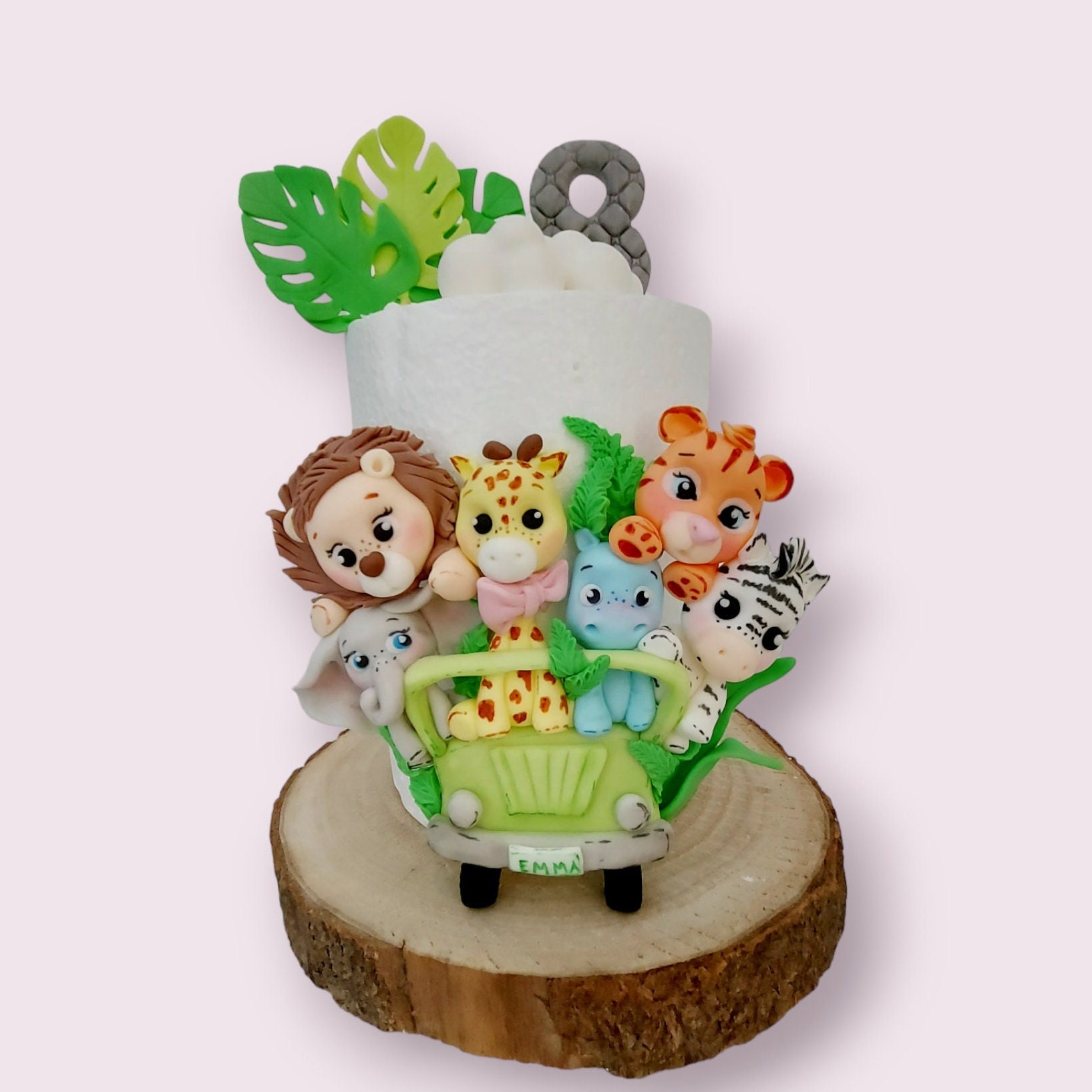 Jungle Animals Edible Cake Topper – Image Decoration – Unbranded