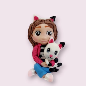 Set Gaby dollhouse fondant cake topper