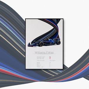 Williams FW44 Car Artwork - F1 2022 Collection