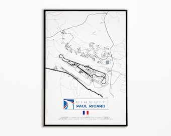 Circuit Paul Ricard Artwork - Black