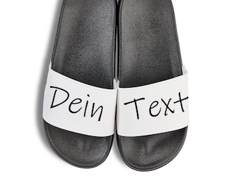 personalized flip flops, funny gift with desired text