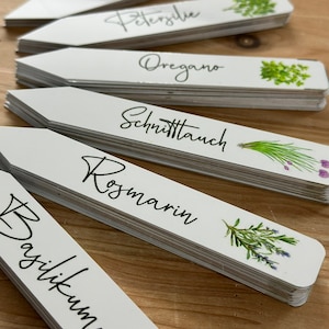 9 Kräuterstecker Aus Metall - Rost-Optik Für Garten & Hochbeet