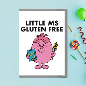 Verjaardagskaart Little Ms – Nieuwigheid LITTLE Ms GLUTENVRIJ