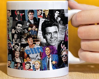 Cheeky Mugs ™ Cliff Richard Music Singer Coffee Tea Mug - Ceramic 330ml 11oz Mug Cup CMUG204