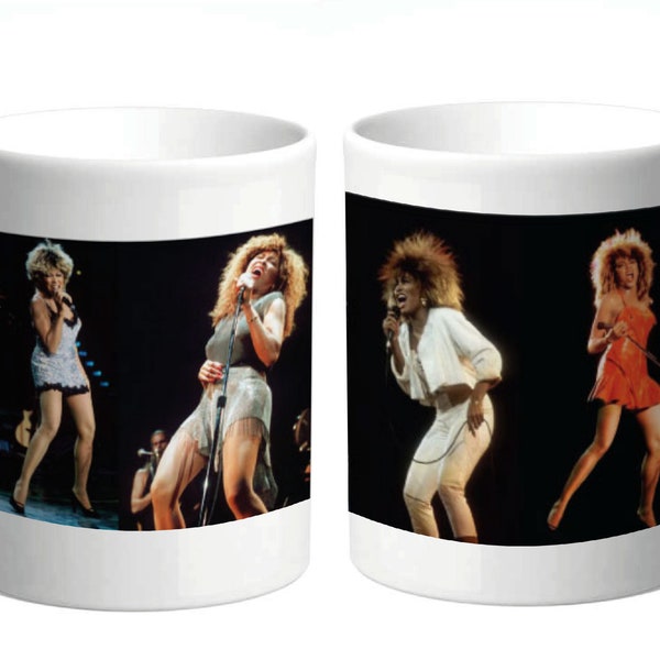 Tina Turner tribute mug - Full wrap (1 mug showing both sides)