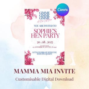 Mamma Mia Hen Do Invite