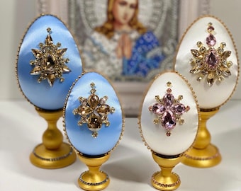 Rhinestone Faberge Style Easter Egg, Victorian Decoration