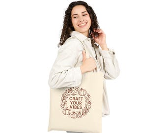 Eco-Friendly Cotton Canvas Tote Bag: Reusable Shopping Carryall