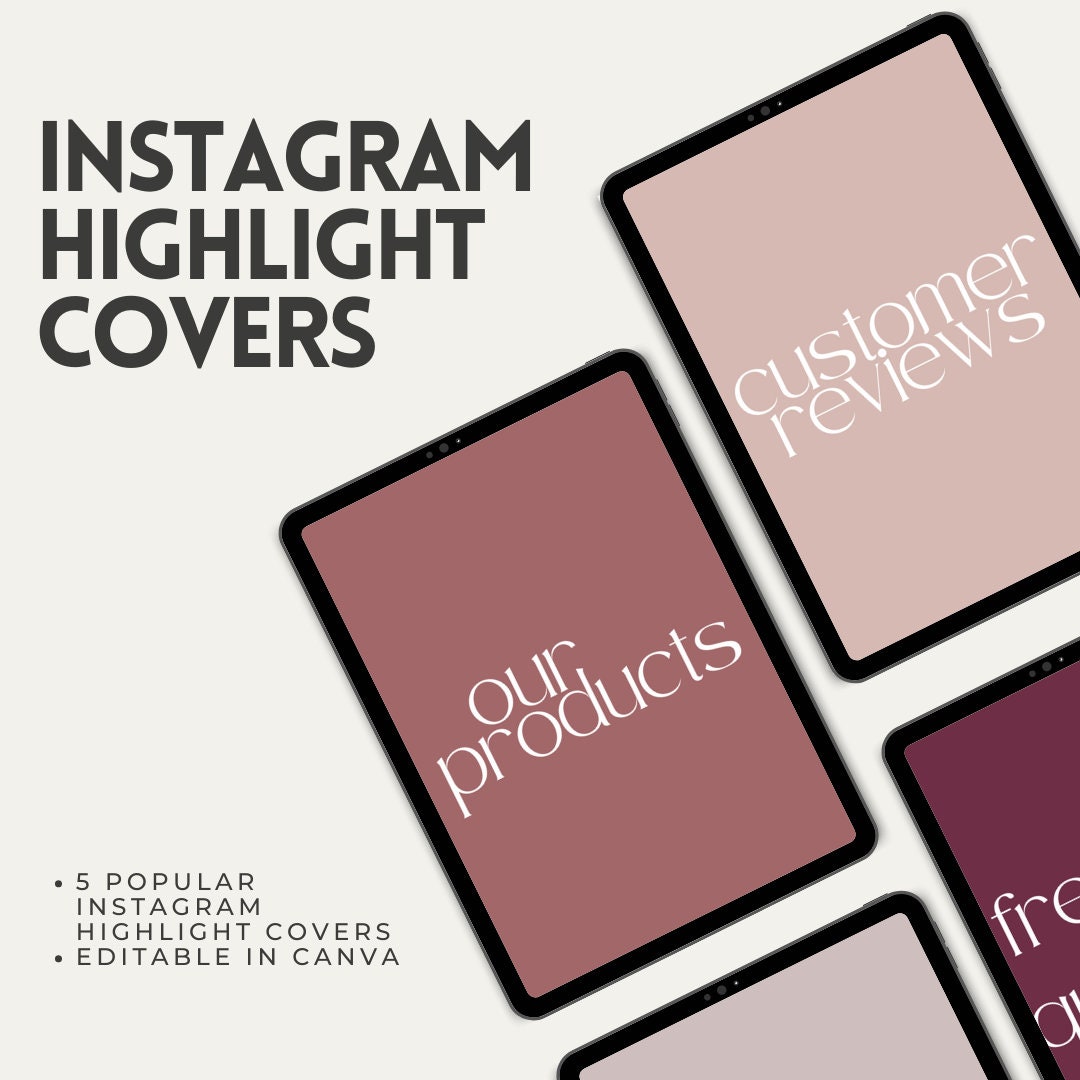 Instagram Highlight Covers Aesthetic Instagram Highlights Etsy