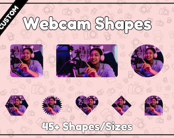 Benutzerdefinierte Webcam Formen | Einzigartige OBS Stream Borders (Digitaler Download)