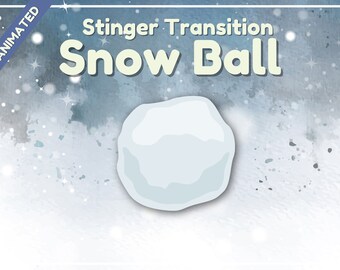 Schneeball Animierter Stromübergang | Winterstachel (WEBM)