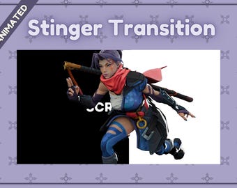 Psylocke Stachel Übergang | Animiertes Twitch Overlay (WEBM)