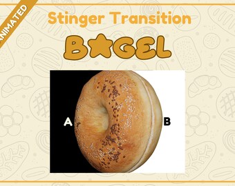 Bagel Stinger Übergang | Matt Twitch Overlay (WEBM)