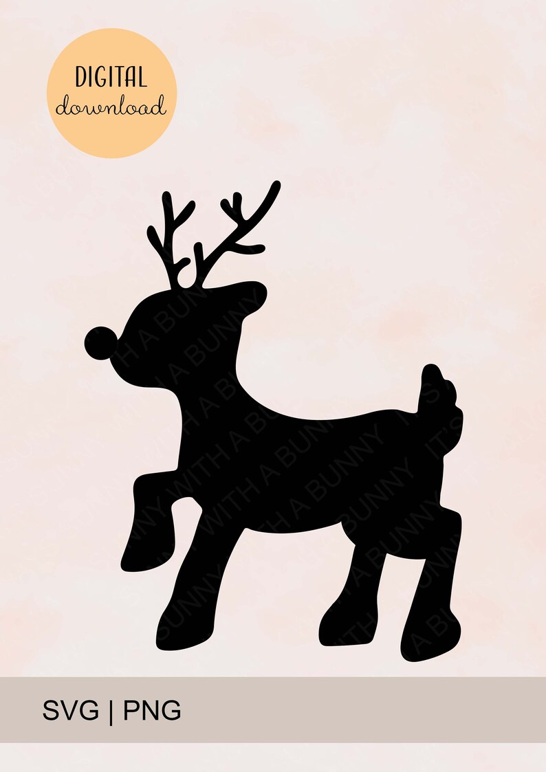Distressed Rudolph Svg Rudolph the Red Nosed Reindeer SVG Download - Etsy