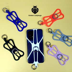 Colorful Silicon Common Phone Holder with Finger Ring, Colorful Cell Phone Case Holder, Mobile Phone Stand, Phone Case Holder Accessories,