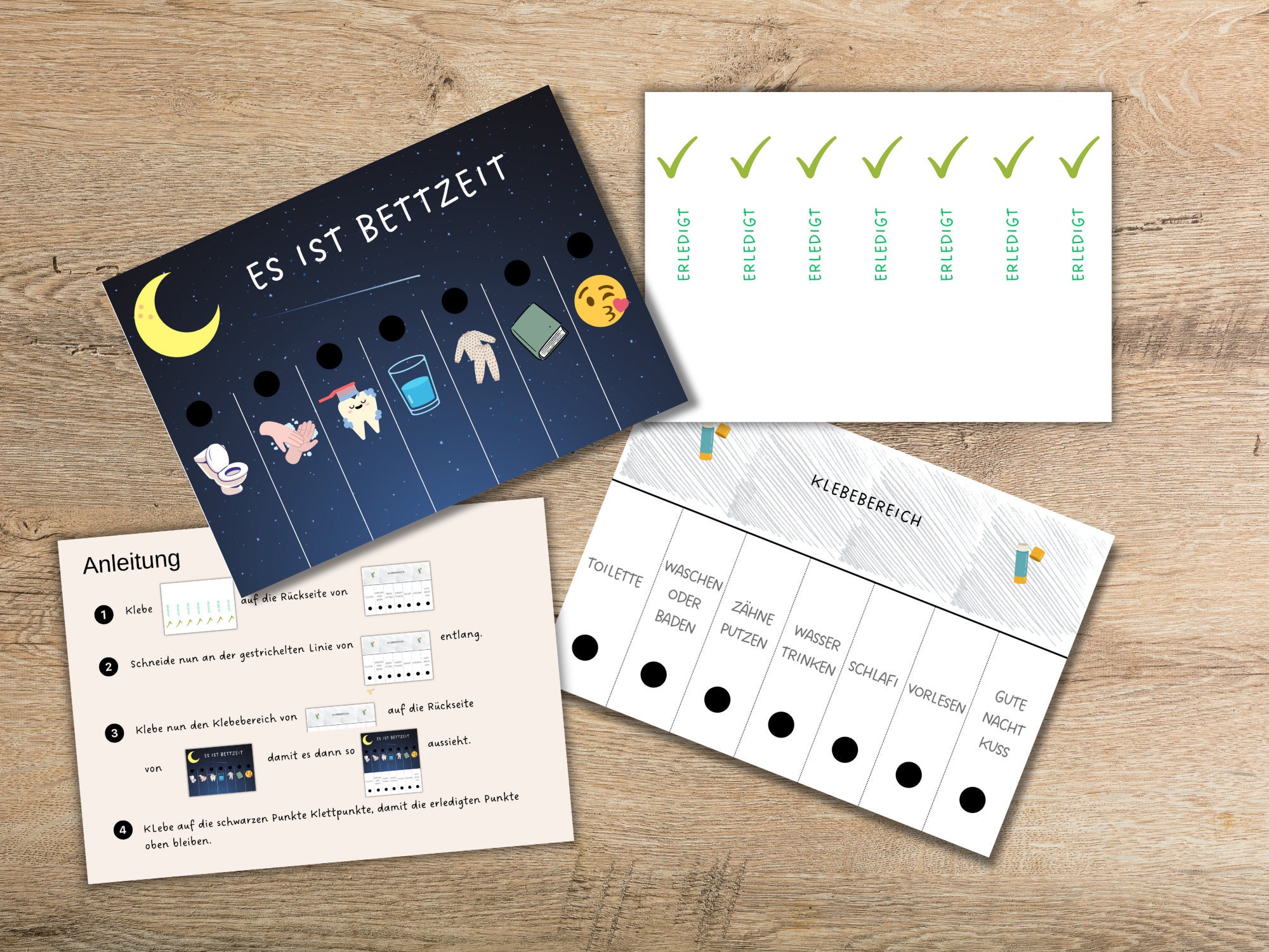 Interactive Foldable Evening Routine Plan, Routine Plan for Kids ...