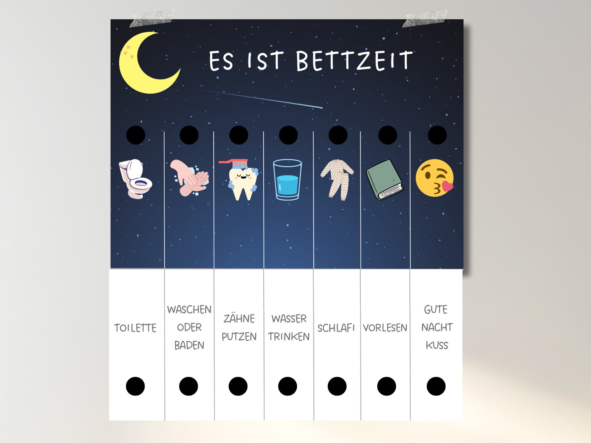 Interactive Foldable Evening Routine Plan, Routine Plan for Kids ...