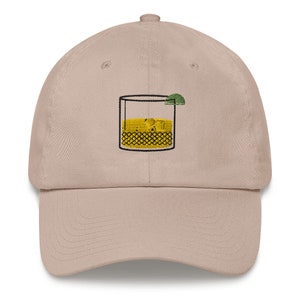 Whiskey sour embroidered Hat, on the Rocks Dad Hat , Gift for Scotch, Whisky, Bourbon lovers, Gifts For Bartenders