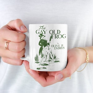 Frog & Toad Bicycle Mug,Gay Old Frog Mug, Funny gay vintage Mug, hippie gay 70s, pride queer Mug, LGBTQ Mug, funny gay gifts