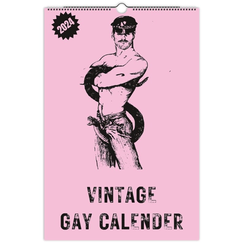 Vintage Gay Kalender 2024 rosa Retro Magazin Gay Kalender - Etsy.de