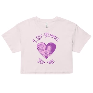 I Let Femmes Top Me Funny Lesbian Bisexual Purple Pride Shirt, LGBTQ 2024 Pride Month, Iconic Slogan Baby T-shirt, 90s Vintage Print