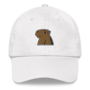 Capybara Embroidered Dad Hat, Cute Animal Baseball Cap Gift -  Capybara Lover Gift, Funny Capybara Gif
