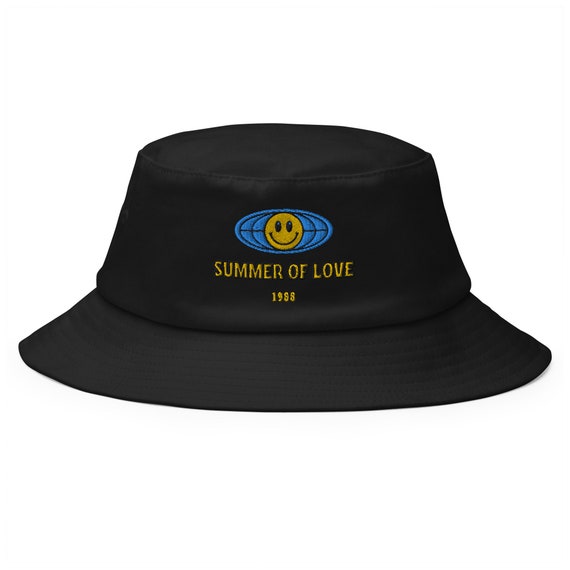 Summer of Love Old School Rave Bucket Hat , Acid House Rave 