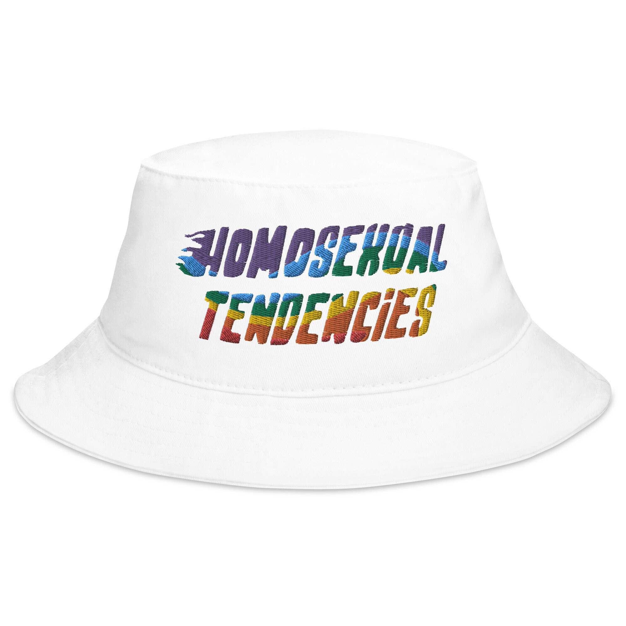Pride parade 2023 Bucket Hat, Embroidered Homosexual Tendencies hat, Gay Lesbian Hat, LGBTQ Clothing, Pride Flag, Pride Gift