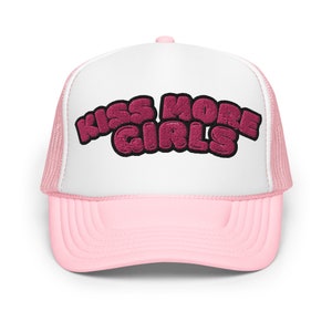 Chapéu do orgulho do caminhoneiro lésbico, chapéu de espuma Kist More Girls – lindo presente Kawaii