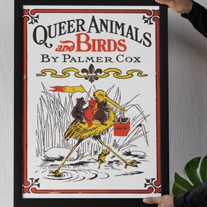 Queer Animals and Birds Vintage Poster, subtle bi pride lesbian gift, Vintage Queer Magazine. Print, Retro Graphic Wall Decor