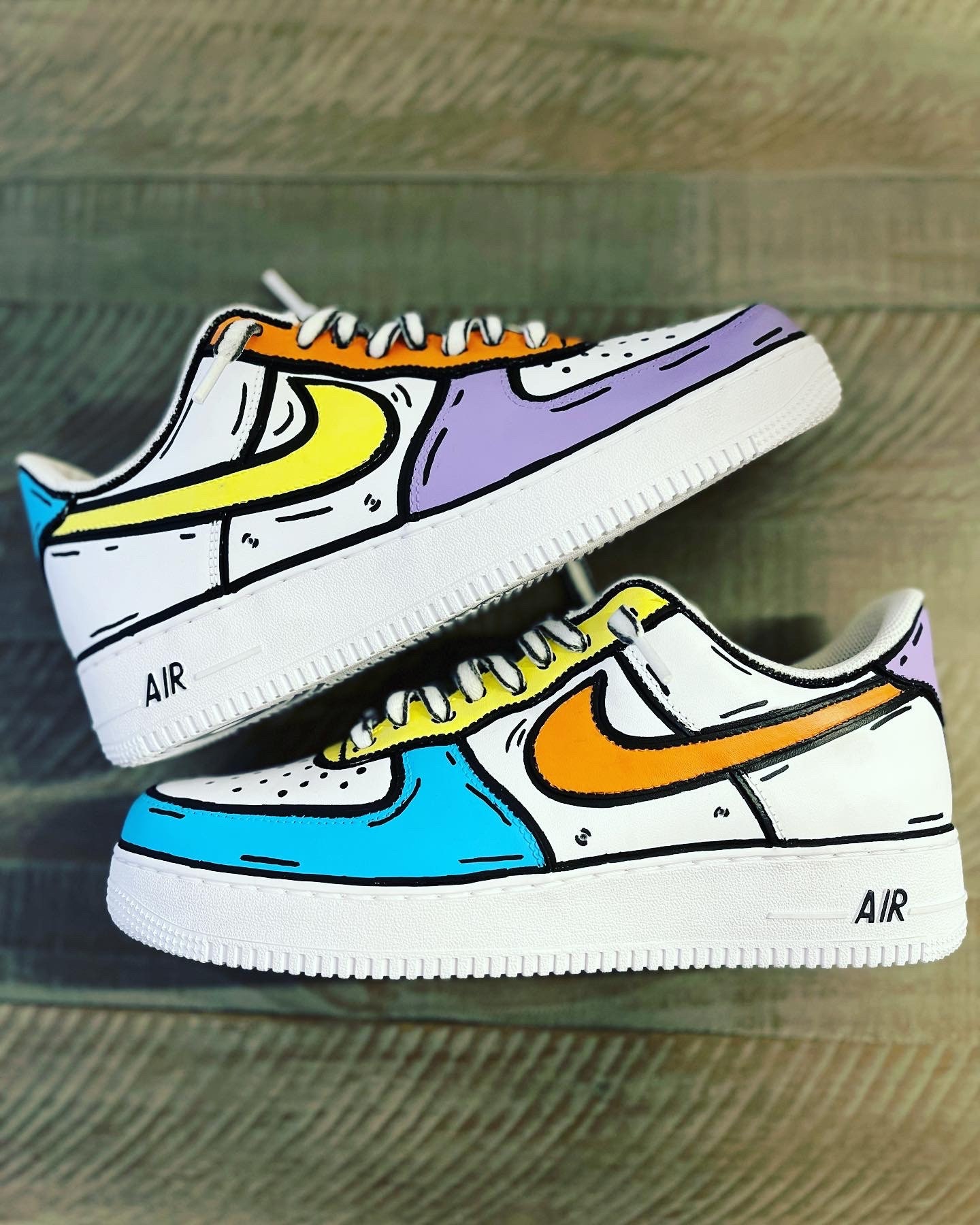 cartooned air force 1