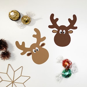 Weihnachts-Rentier, 1er-/5er-/10er-Sets, braun/beige
