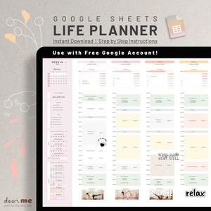 Google Sheets Book Tracker Spreadsheets, Neutral Colors Reading Log ...