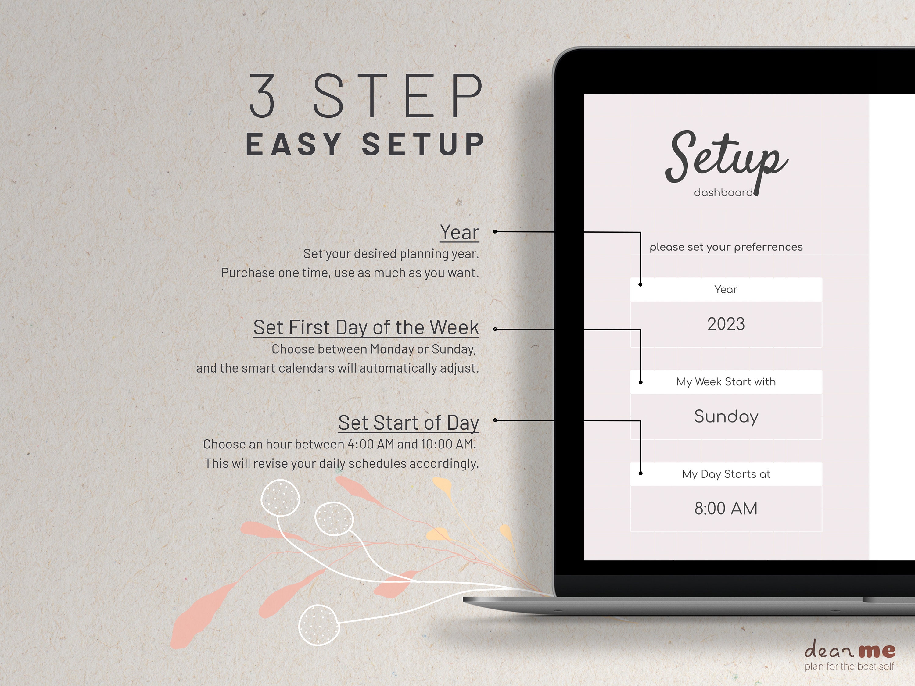 Digital Google Sheet Calendar Template Daily Schedule Task Etsy UK