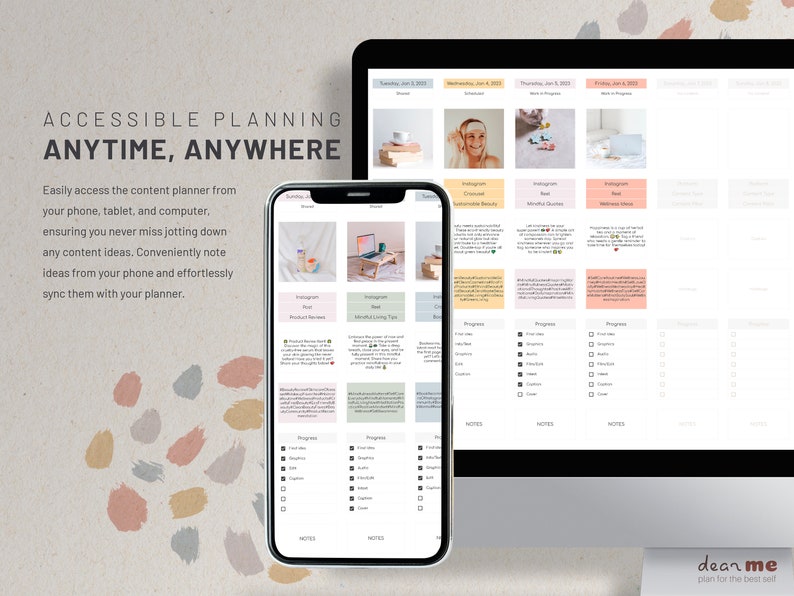 Social Media Content Planner Calendar Template With Etsy Social Media Content Planner Calendar Template With Etsy