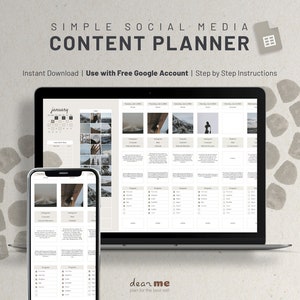 Semplice pianificatore di contenuti per i social media con sezione feed automatizzata, calendario dei contenuti di Google Sheets, gestore dei contenuti in batch