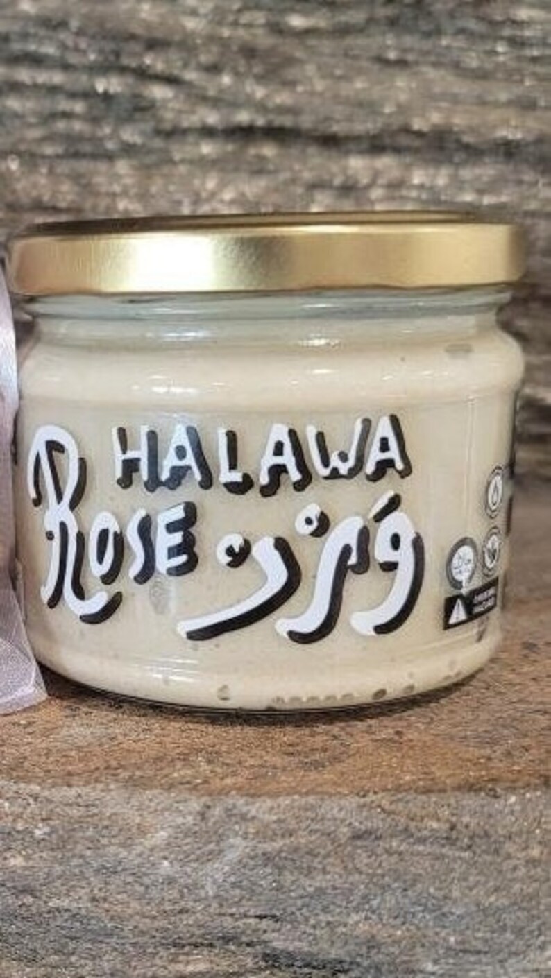 Rose Halawa made in Lebanon Sweet Spread Dessert Snack Halva Lebanese