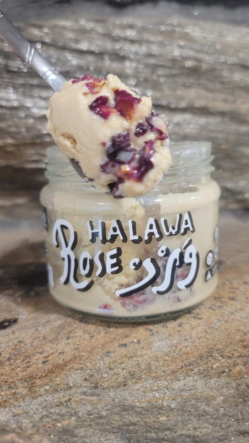 Rose Halawa made in Lebanon Sweet Spread Dessert Snack Halva Lebanese