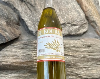 Lebanese Olive Oil - Extra Virgin - Made in Lebanon - Cold Pressed - 16 Oz