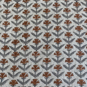 Linen Fabric  block print fabric in summers Soft Linen Fabric  - best for Upholstery , cushion cover , sofa/chair cover , and other crafts