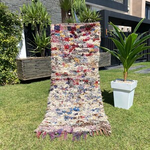 新品未使用 Moroccan boucherouite 焦げ臭 rug ポシャルウィット