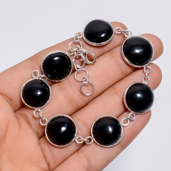 ダイヤモンド レディース腕時計 ブレスレット シルバー925 オニキス シルバー925 天然オニキスブレスレット [cb121] | お洒落なレディース