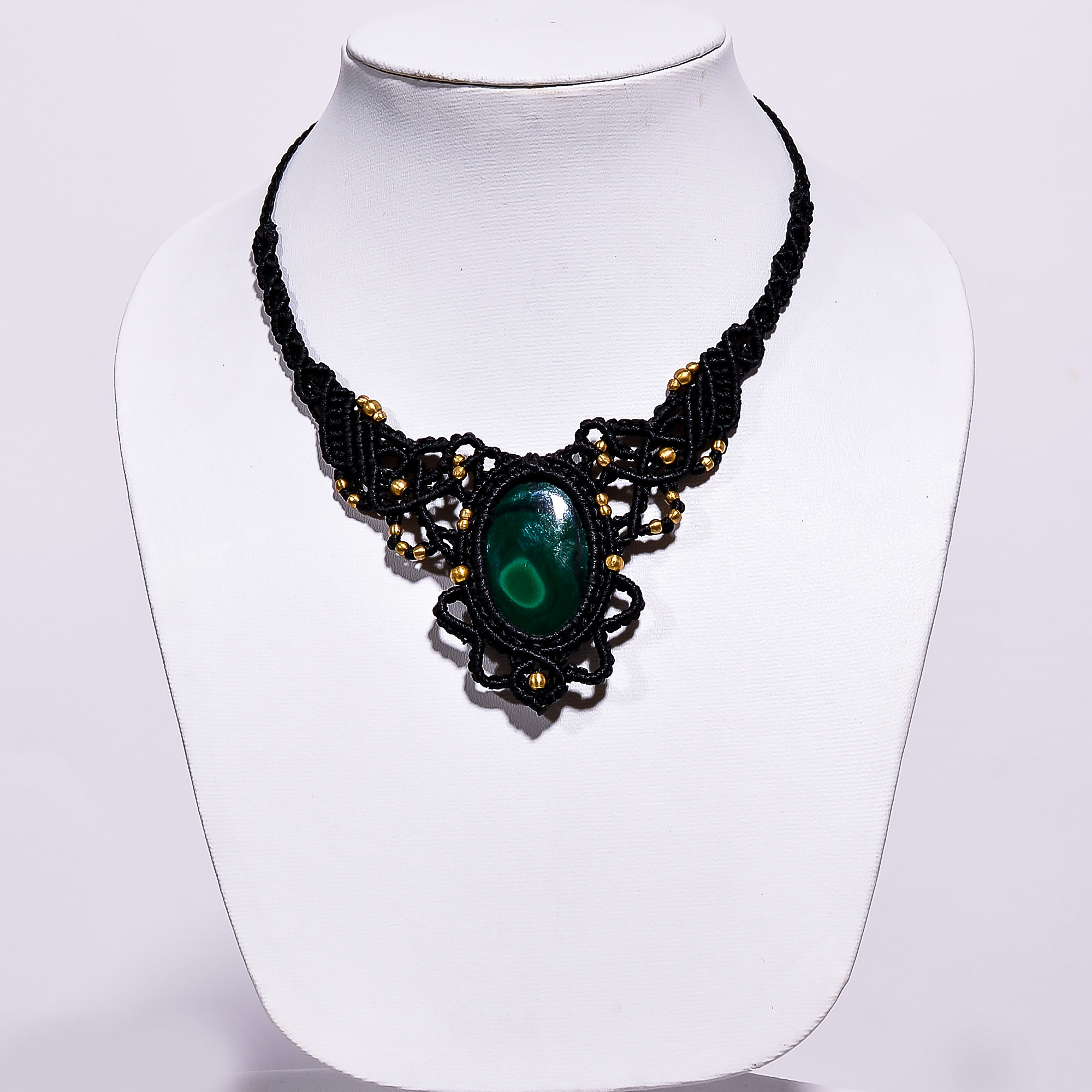 マラカイトネックレス 宝石ネックレス マラカイトジュエリー