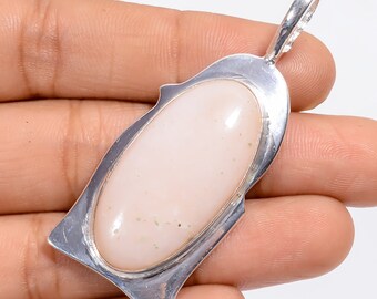 Pink Opal Pendant Pink Gemstone Pendant 925 Sterling Silver Pendant With Chain Pendant Necklace for Women Chain Pendant for Women