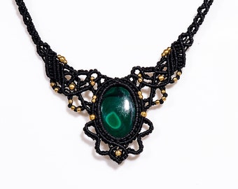 マラカイトネックレス 宝石ネックレス マラカイトジュエリー