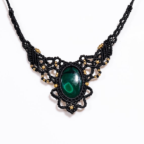 マラカイトネックレス 宝石ネックレス マラカイトジュエリー