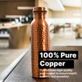 Ayurveda 100% Pure Hammered Copper Bottle 1 ltr Copper Bottle With Handmade Texture- Copper Water Bottle Hammered - Reusable, Detox - Gift product logo