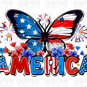 American Butterfly Png, Patriotic American Flag Butterfly Png Sublimation Design, Butterfly Png, Hand Drawn Butterfly Png, Sublimation Png