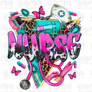 Western Nurse png sublimation design download, Nurse png, Nursing png, Nurse life png, Nurse love png, sublimate designs download